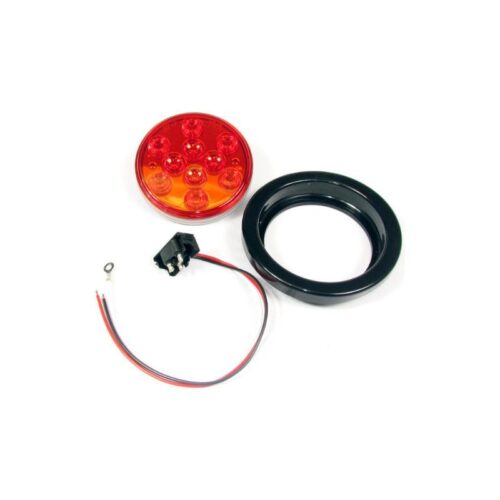 Luz LED Redonda Roja 4″ pulgadas 10 Diodos-FortPro