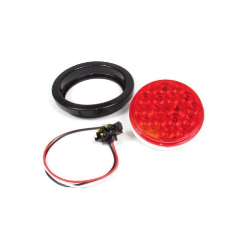 Luz LED Redonda Roja 4″ pulgadas 18 Diodos-FortPro