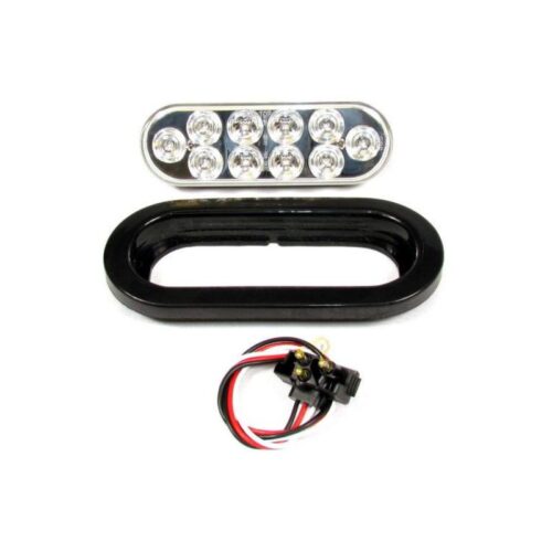 Luz de marcación LED ovalada roja transparente-FortPro