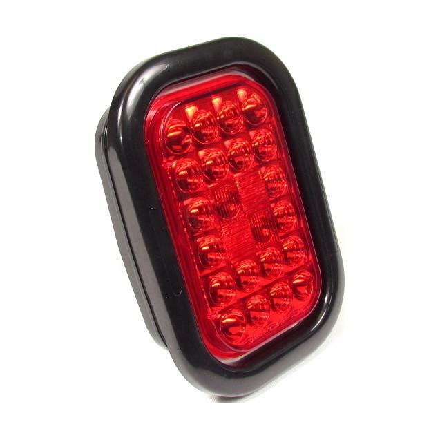 Luz LED Rectangular Rojo 24 Diodos-FortPro - Imagen 4