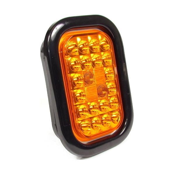 Luz LED Rectangular Ámbar 24 Diodos-FortPro - Imagen 4